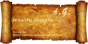 Antalfy Gizella névjegykártya
