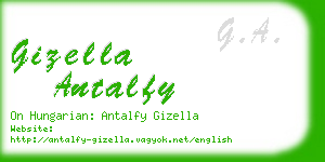 gizella antalfy business card